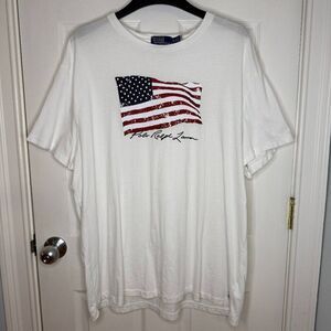 Polo Ralph Lauren Flying American Flag Jersey T-Shirt USA Patriotic Size XXL